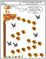 okul önces çocuklar için sıradaki sayı kaçtır çalışma sayfaları